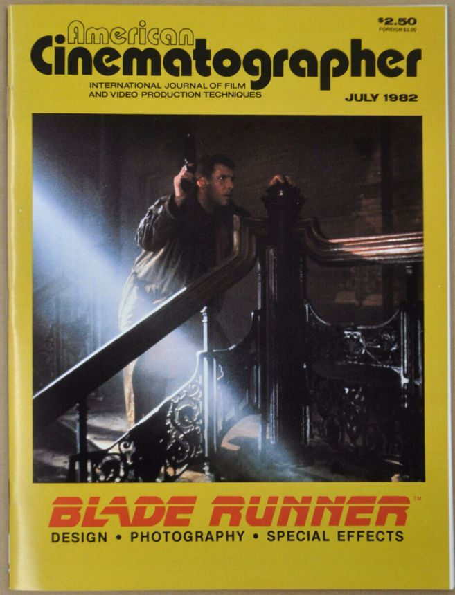 AMERICAN CINEMATOGRAPHER magazine side cover Issue 757 July 1982