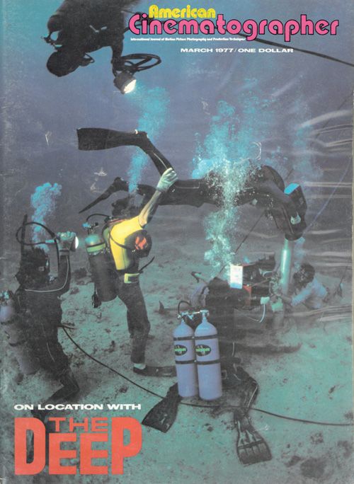 AMERICAN CINEMATOGRAPHER magazine side cover Issue 693 March 1977
