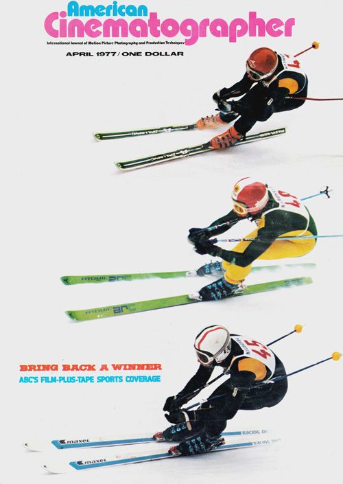 AMERICAN CINEMATOGRAPHER magazine side cover Issue 694 April 1977