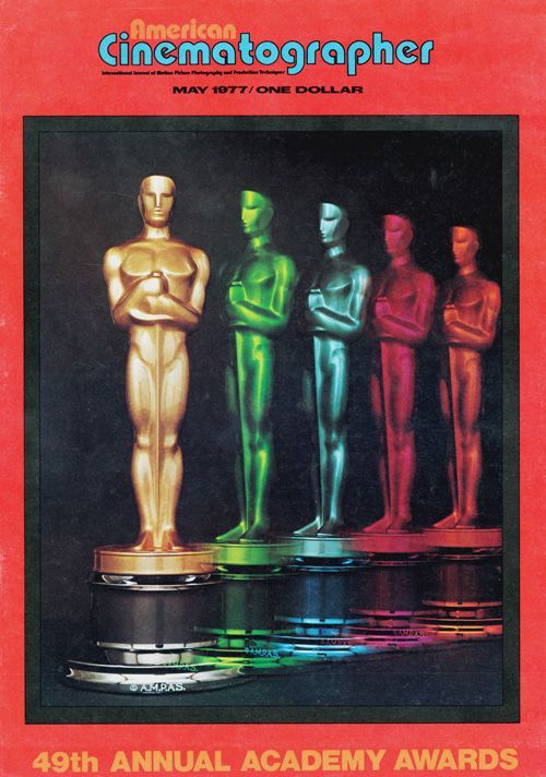 AMERICAN CINEMATOGRAPHER magazine side cover Issue 695 May 1977