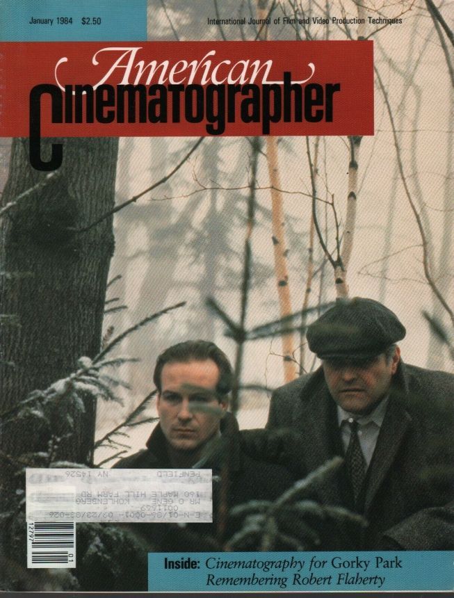 AMERICAN CINEMATOGRAPHER magazine side cover Issue 775 January 1984