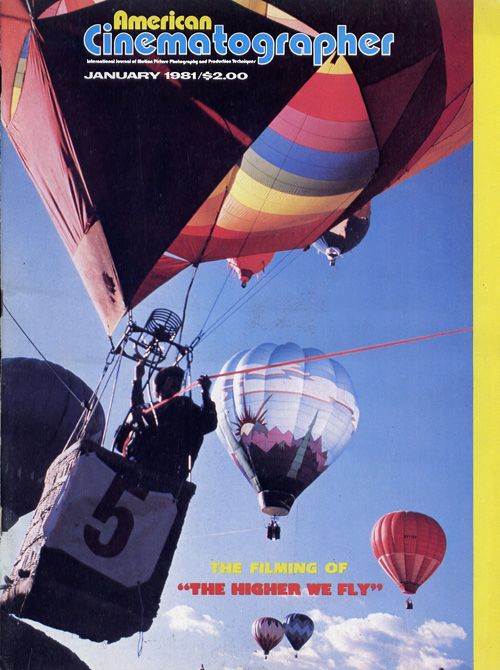 AMERICAN CINEMATOGRAPHER magazine side cover Issue 739 January 1981