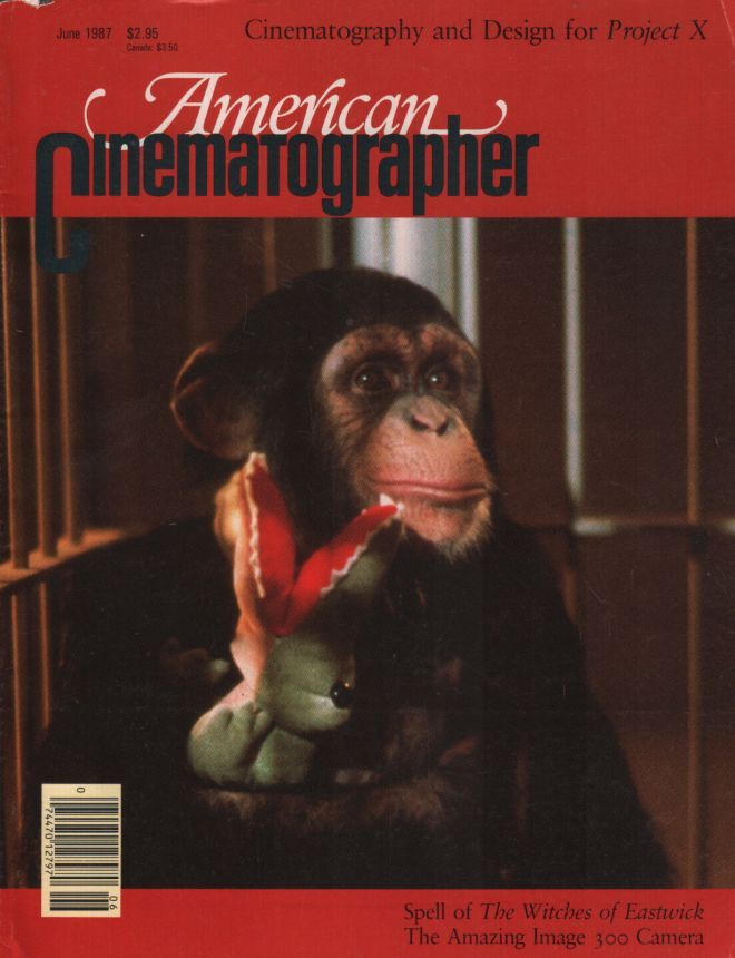 AMERICAN CINEMATOGRAPHER magazine side cover Issue 815 June 1987