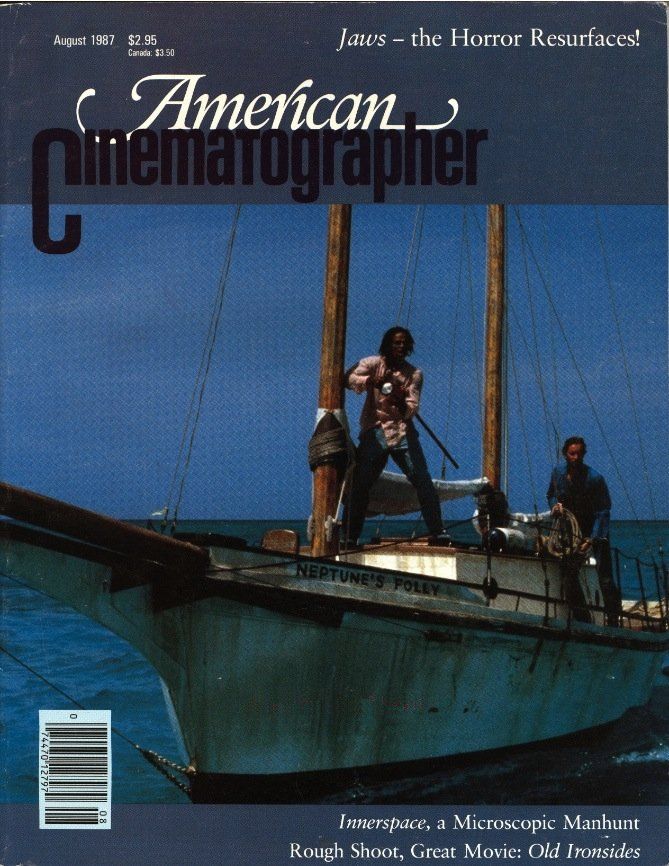 AMERICAN CINEMATOGRAPHER magazine side cover Issue 817 August 1987