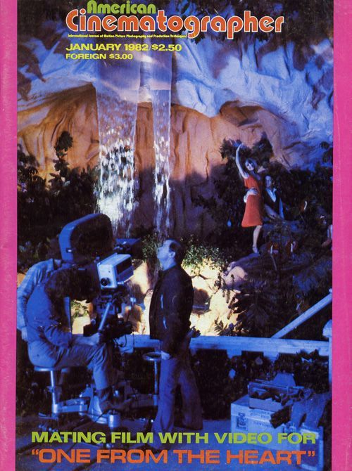 AMERICAN CINEMATOGRAPHER magazine side cover Issue 751 January 1982