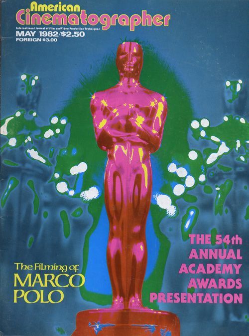 AMERICAN CINEMATOGRAPHER magazine side cover Issue 755 May 1982