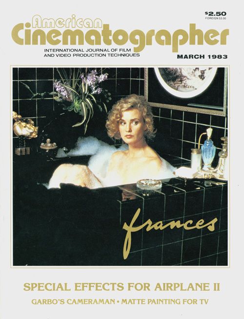 AMERICAN CINEMATOGRAPHER magazine side cover Issue 765 March 1983