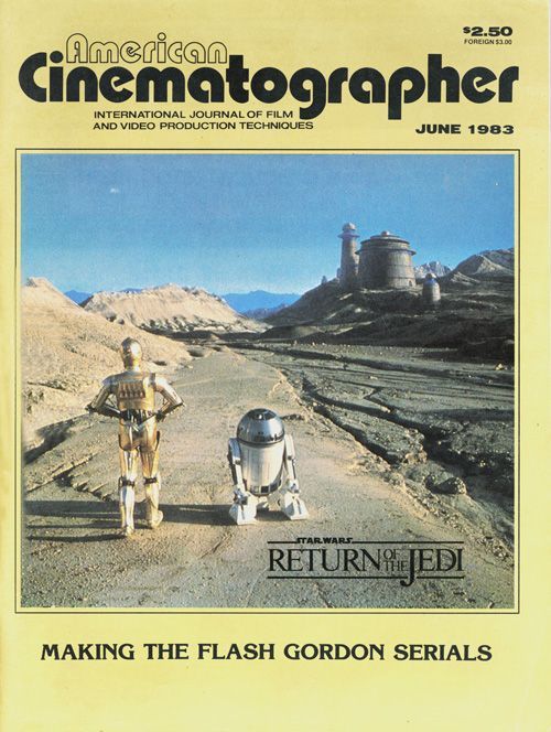 AMERICAN CINEMATOGRAPHER magazine side cover Issue 768 June 1983