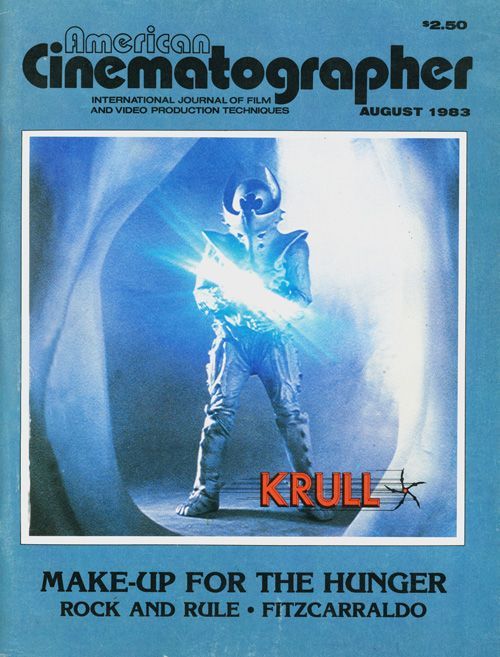 AMERICAN CINEMATOGRAPHER magazine side cover Issue 770 August 1983