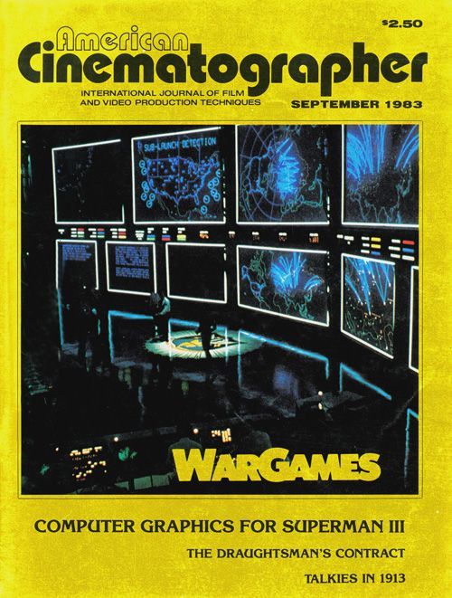 AMERICAN CINEMATOGRAPHER magazine side cover Issue 771 September 1983