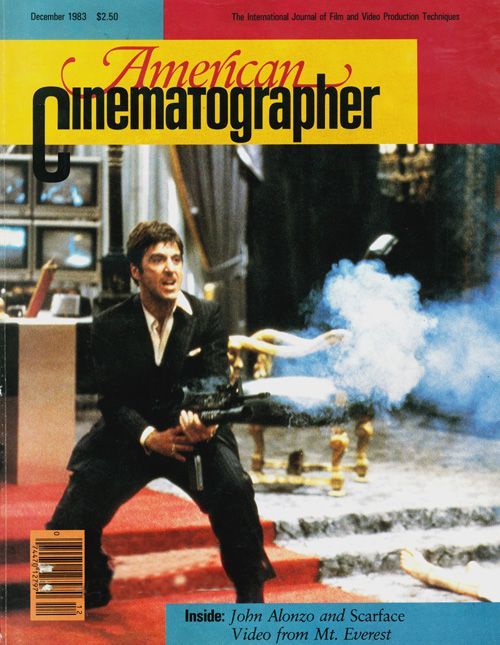 AMERICAN CINEMATOGRAPHER magazine side cover Issue 774 December 1983