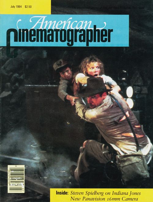 AMERICAN CINEMATOGRAPHER magazine side cover Issue 781 July 1984