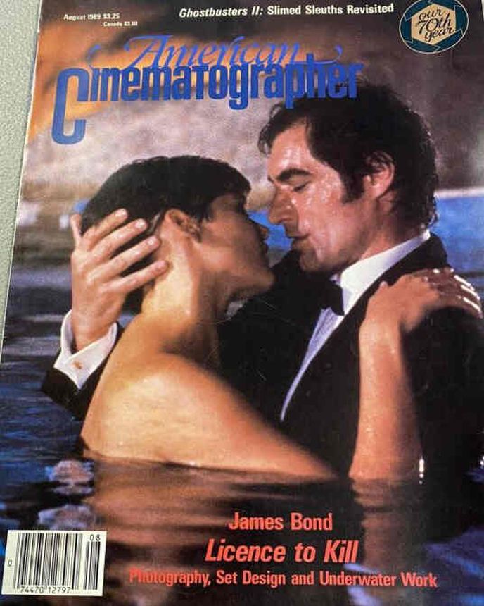 AMERICAN CINEMATOGRAPHER magazine side cover Issue 841 August 1989