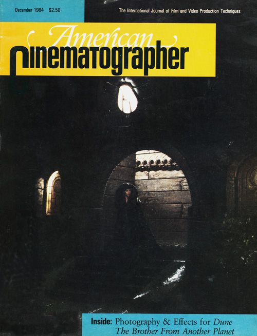 AMERICAN CINEMATOGRAPHER magazine side cover Issue 785 December 1984