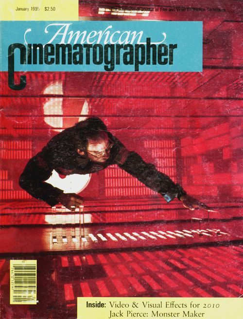 AMERICAN CINEMATOGRAPHER magazine side cover Issue 786 January 1985