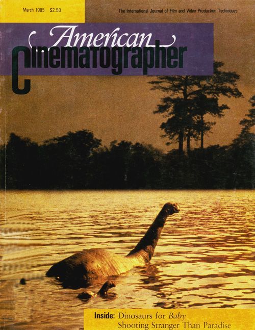 AMERICAN CINEMATOGRAPHER magazine side cover Issue 788 March 1985