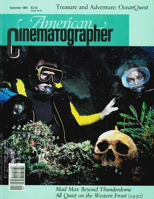 AMERICAN CINEMATOGRAPHER magazine side cover Issue 794 September 1985