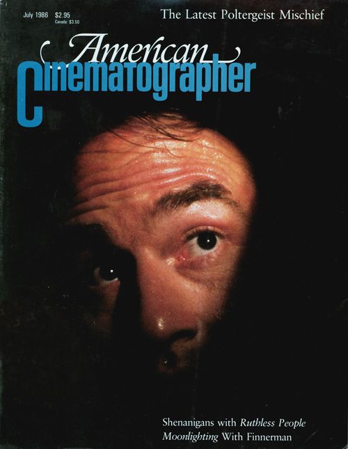 AMERICAN CINEMATOGRAPHER magazine side cover Issue 804 July 1986