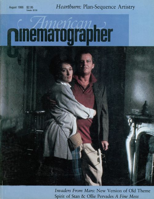 AMERICAN CINEMATOGRAPHER magazine side cover Issue 805 August 1986