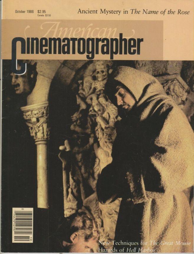 AMERICAN CINEMATOGRAPHER magazine side cover Issue 807  Vol.67#10 October 1986