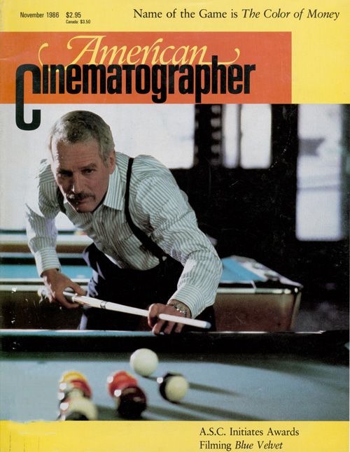 AMERICAN CINEMATOGRAPHER magazine side cover Issue 808 November 1986