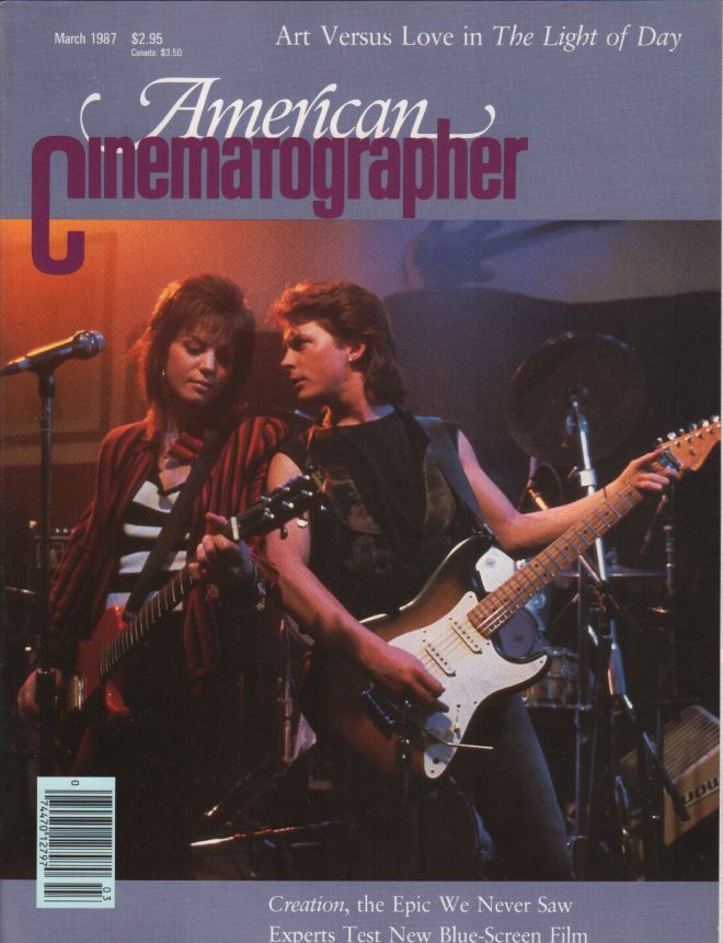 AMERICAN CINEMATOGRAPHER magazine side cover Issue 812 March 1987