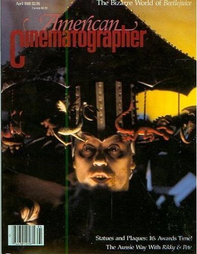 AMERICAN CINEMATOGRAPHER magazine side cover Issue 825 April 1988