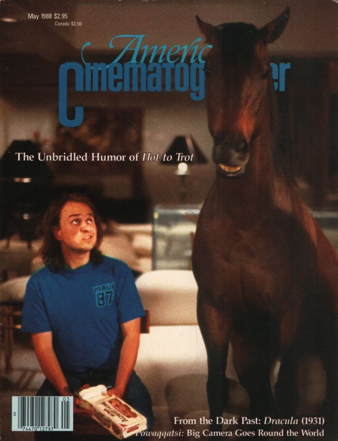 AMERICAN CINEMATOGRAPHER magazine side cover Issue 826 May 1988