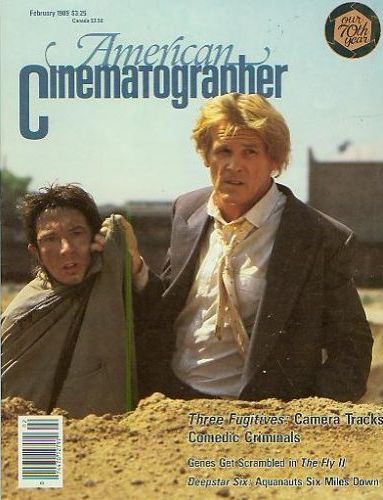 AMERICAN CINEMATOGRAPHER magazine side cover Issue 835 February 1989