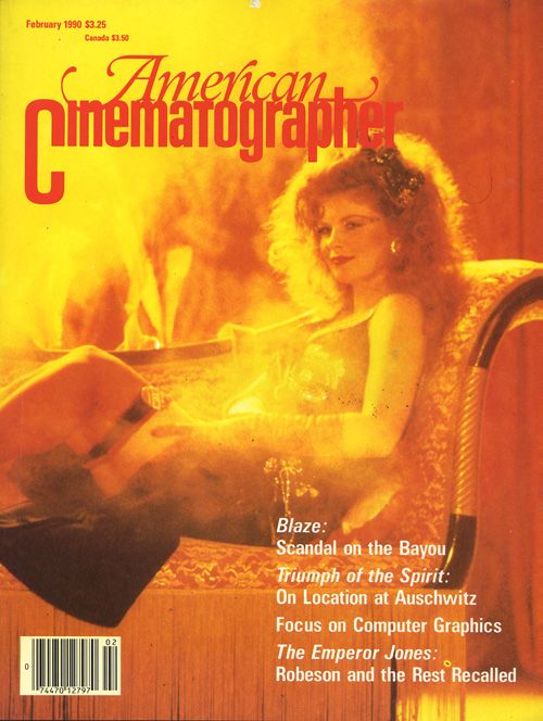 AMERICAN CINEMATOGRAPHER magazine side cover Issue 847 February 1990