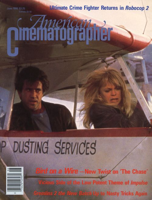 AMERICAN CINEMATOGRAPHER magazine side cover Issue 851 June 1990