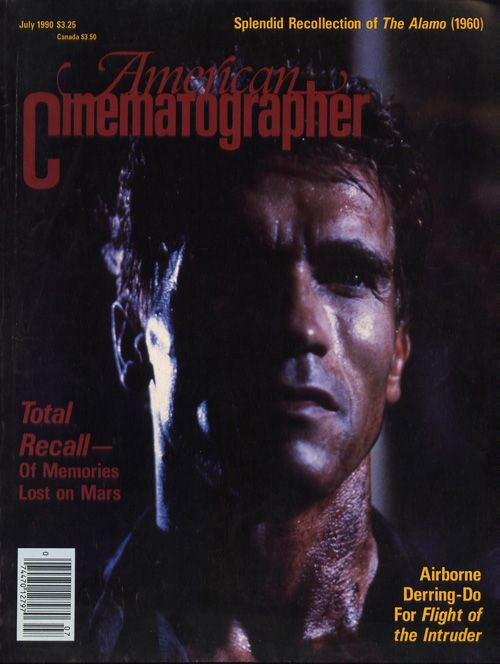 AMERICAN CINEMATOGRAPHER magazine side cover Issue 852 July 1990