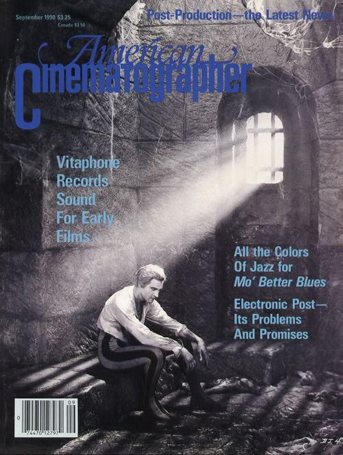AMERICAN CINEMATOGRAPHER magazine side cover Issue 854 September 1990