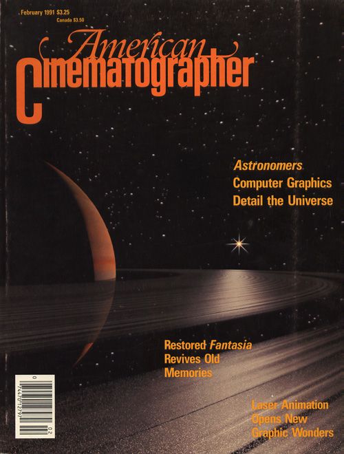 AMERICAN CINEMATOGRAPHER magazine side cover Issue 859 February 1991