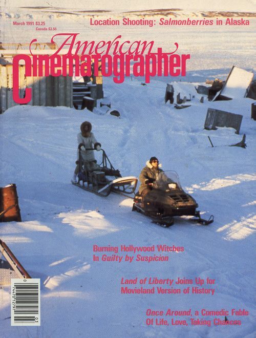 AMERICAN CINEMATOGRAPHER magazine side cover Issue 860 March 1991
