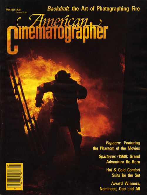 AMERICAN CINEMATOGRAPHER magazine side cover Issue 862 May 1991