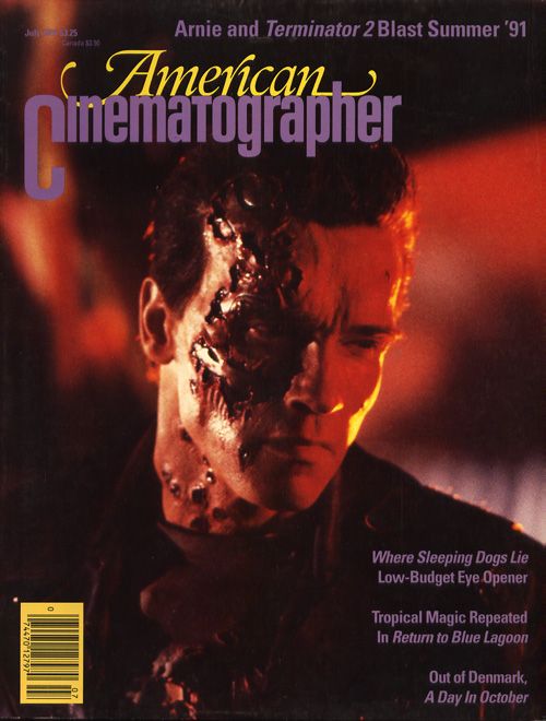AMERICAN CINEMATOGRAPHER magazine side cover Issue 864 July 1991