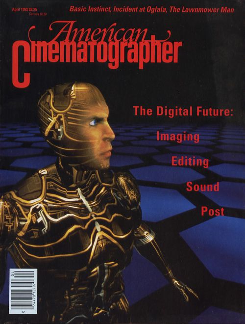 AMERICAN CINEMATOGRAPHER magazine side cover Issue 873 April 1992