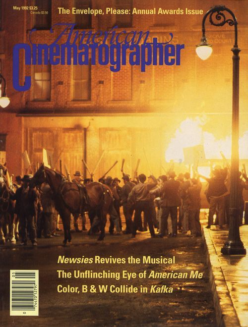 AMERICAN CINEMATOGRAPHER magazine side cover Issue 874 May 1992