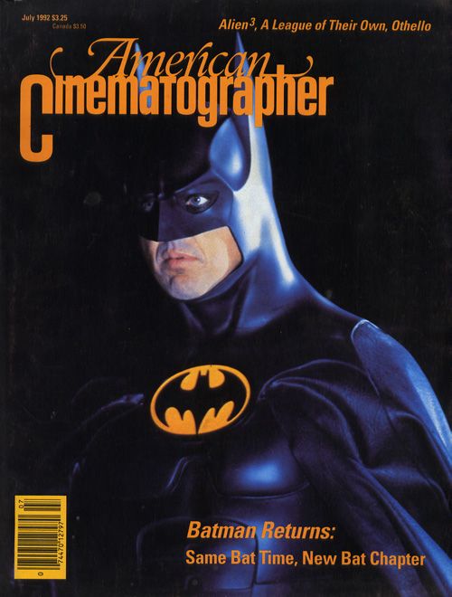 AMERICAN CINEMATOGRAPHER magazine side cover Issue 876 July 1992