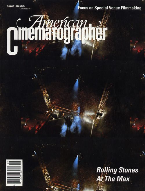 AMERICAN CINEMATOGRAPHER magazine side cover Issue 877 August 1992