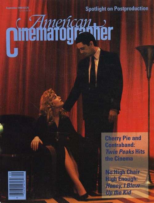 AMERICAN CINEMATOGRAPHER magazine side cover Issue 878 September 1992