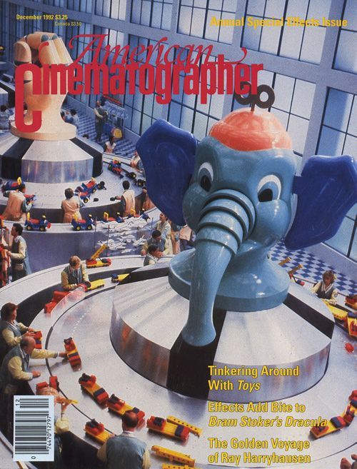 AMERICAN CINEMATOGRAPHER magazine side cover Issue 881 December 1992
