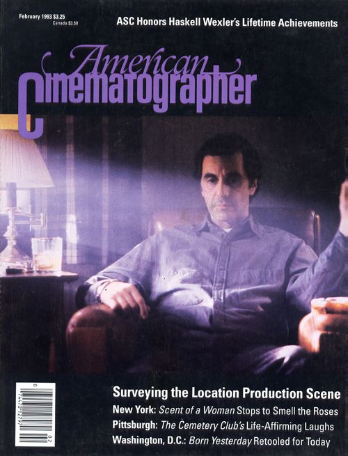 AMERICAN CINEMATOGRAPHER magazine side cover Issue 883 February 1993