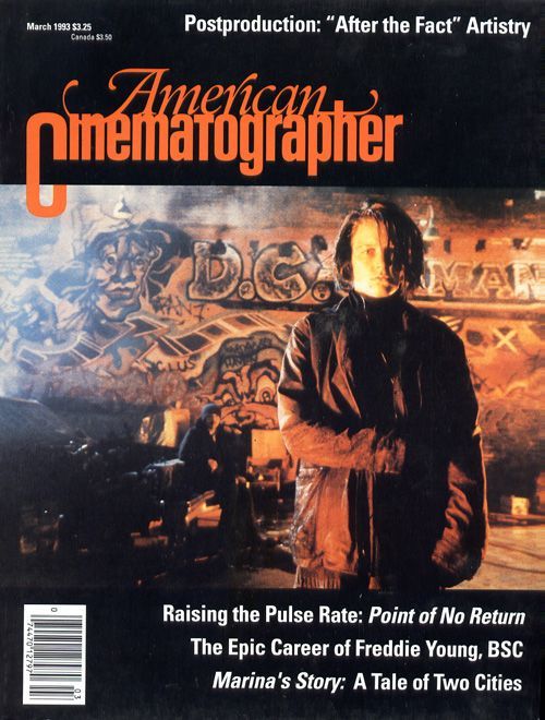 AMERICAN CINEMATOGRAPHER magazine side cover Issue 884 March 1993
