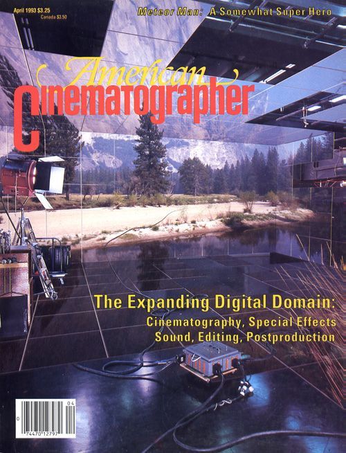AMERICAN CINEMATOGRAPHER magazine side cover Issue 885 April 1993