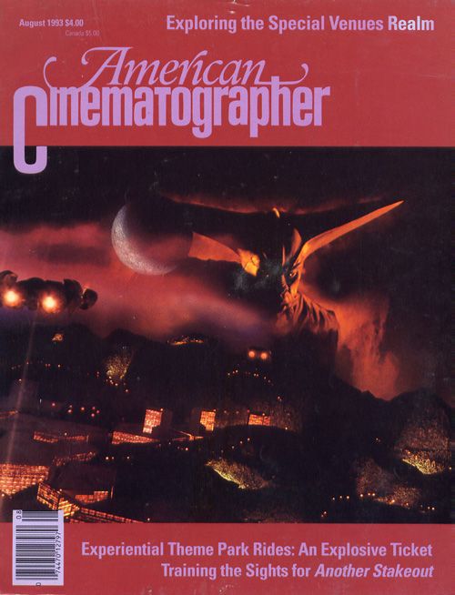 AMERICAN CINEMATOGRAPHER magazine side cover Issue 889 August 1993