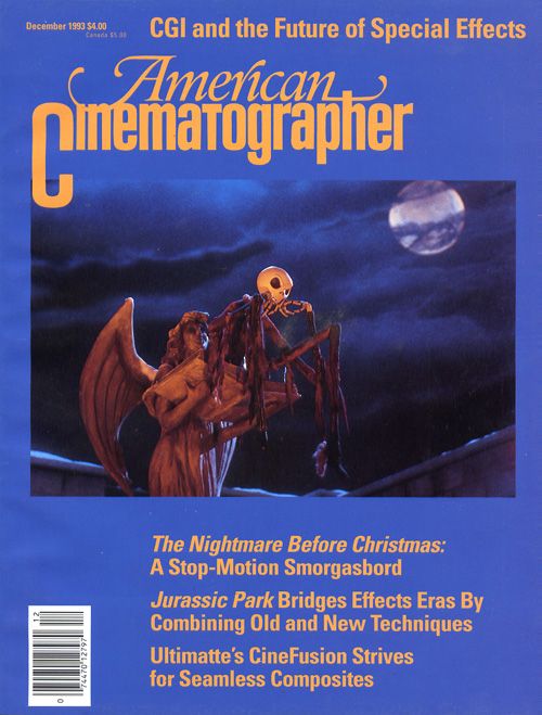 AMERICAN CINEMATOGRAPHER magazine side cover Issue 893 December 1993