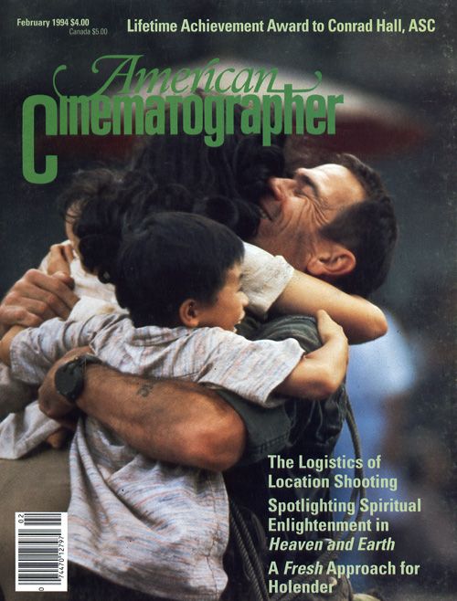 AMERICAN CINEMATOGRAPHER magazine side cover Issue 895 February 1994