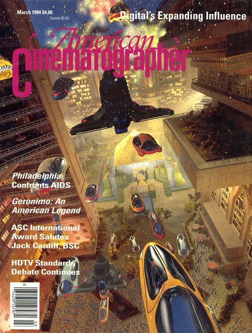 AMERICAN CINEMATOGRAPHER magazine side cover Issue 896 March 1994